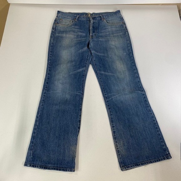 7 For All Mankind Relaxed Bootcut Jeans Button Fly Denim Mens Size 33x30‎ - Picture 1 of 11
